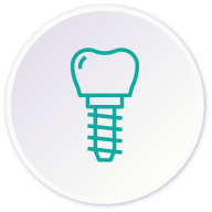 Ícono de implante dental