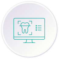 Ícono de odontología digital
